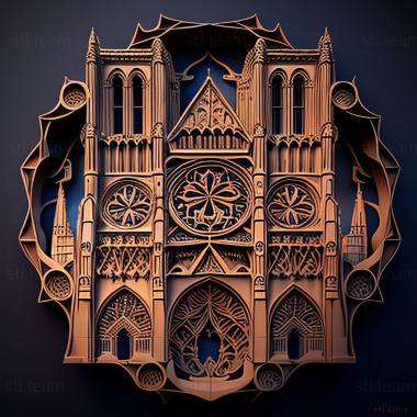 3D model st notre dame (STL)